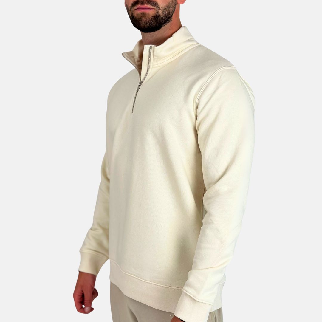 Herren Sweatshirt mit Reissverschluss aus Bio-Baumwolle