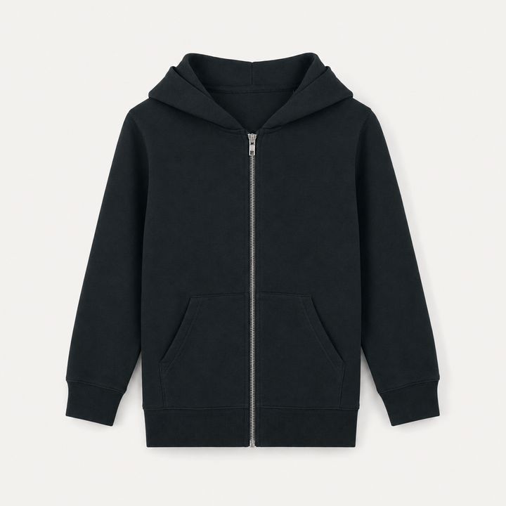 Sitztgut Kinder Zip-Hoodie aus Bio-Baumwolle