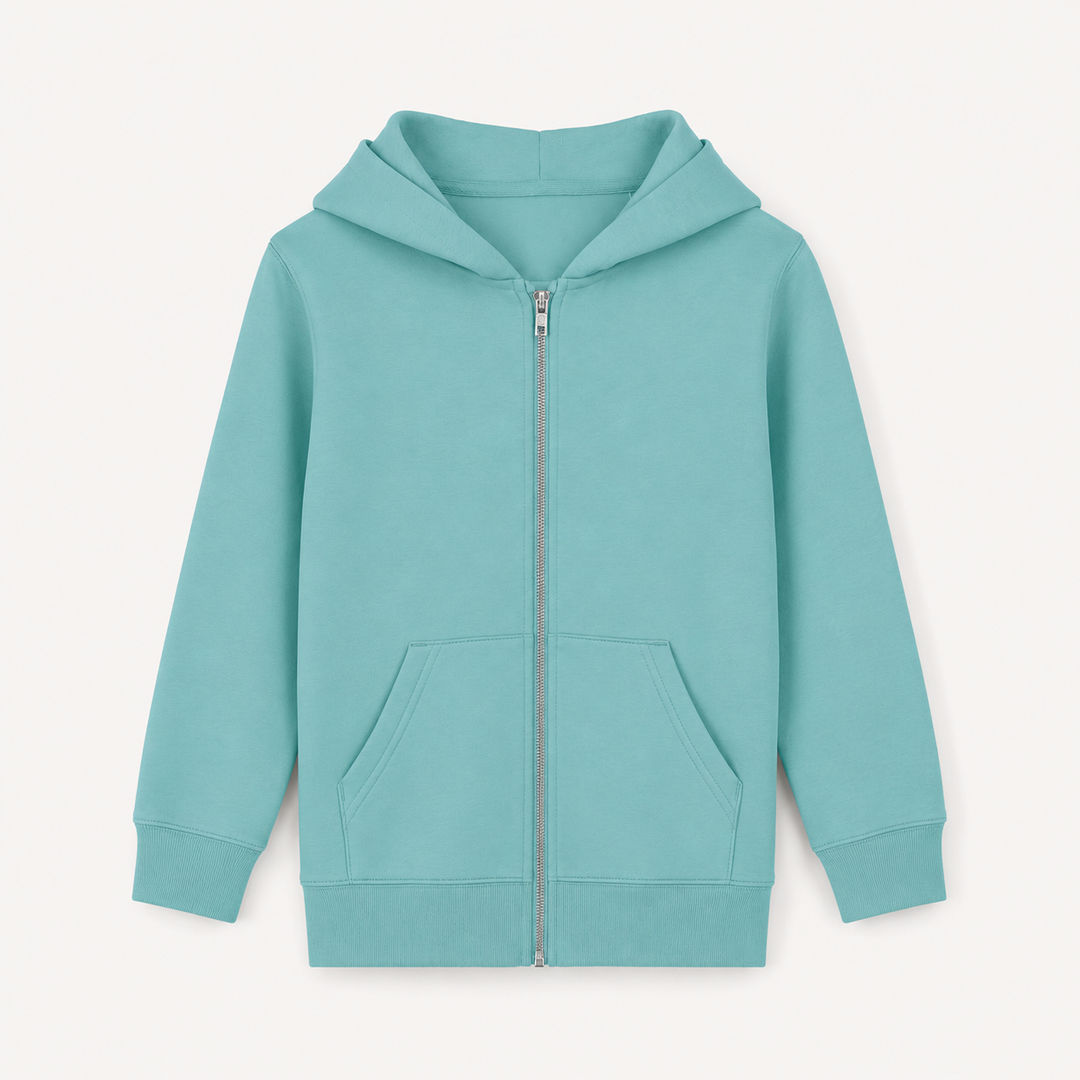 Sitztgut Kinder Zip-Hoodie aus Bio-Baumwolle