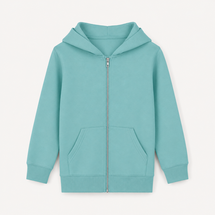 Sitztgut Kinder Zip-Hoodie aus Bio-Baumwolle