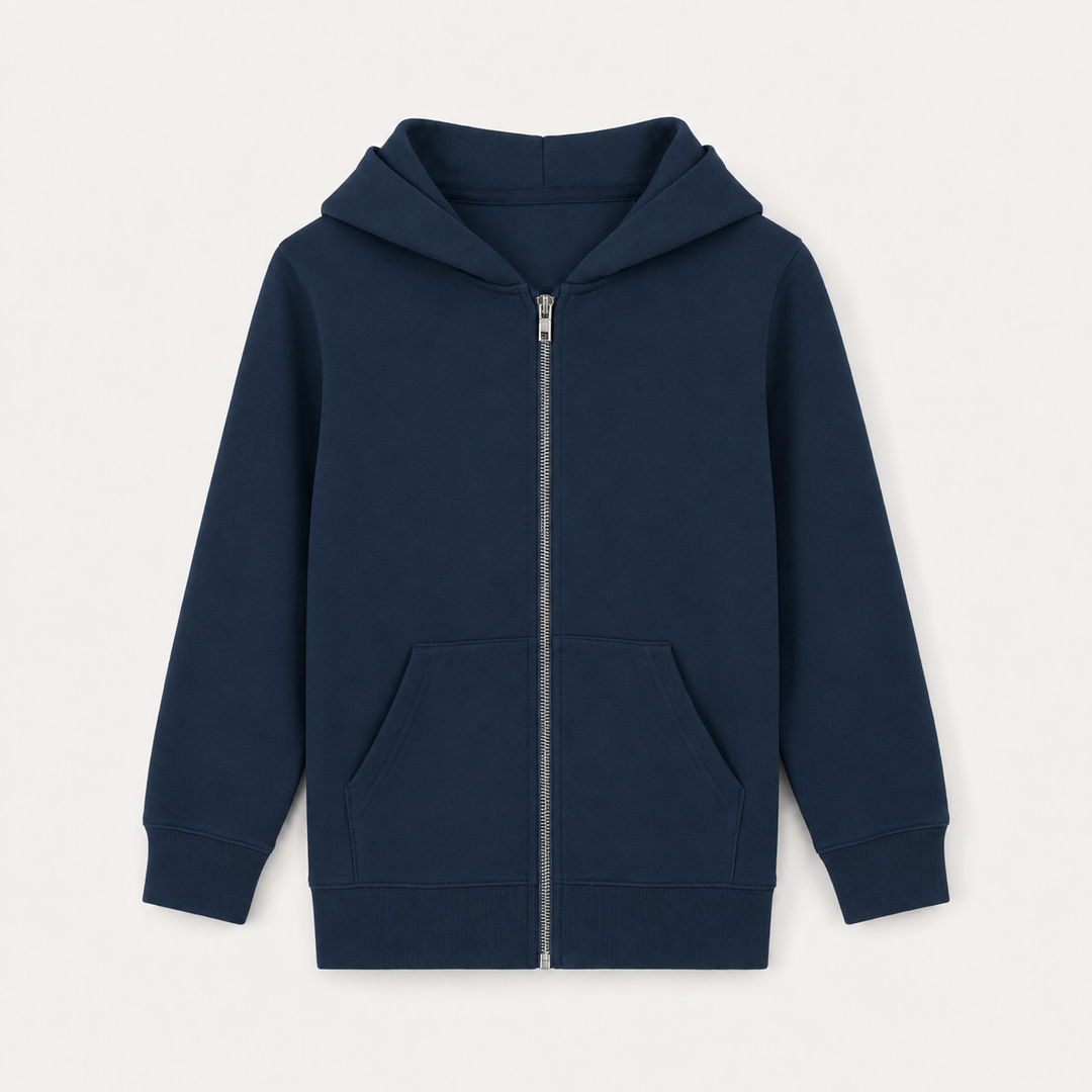 Sitztgut Kinder Zip-Hoodie aus Bio-Baumwolle