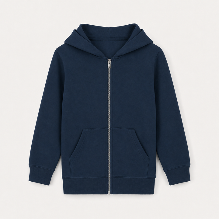 Sitztgut Kinder Zip-Hoodie aus Bio-Baumwolle