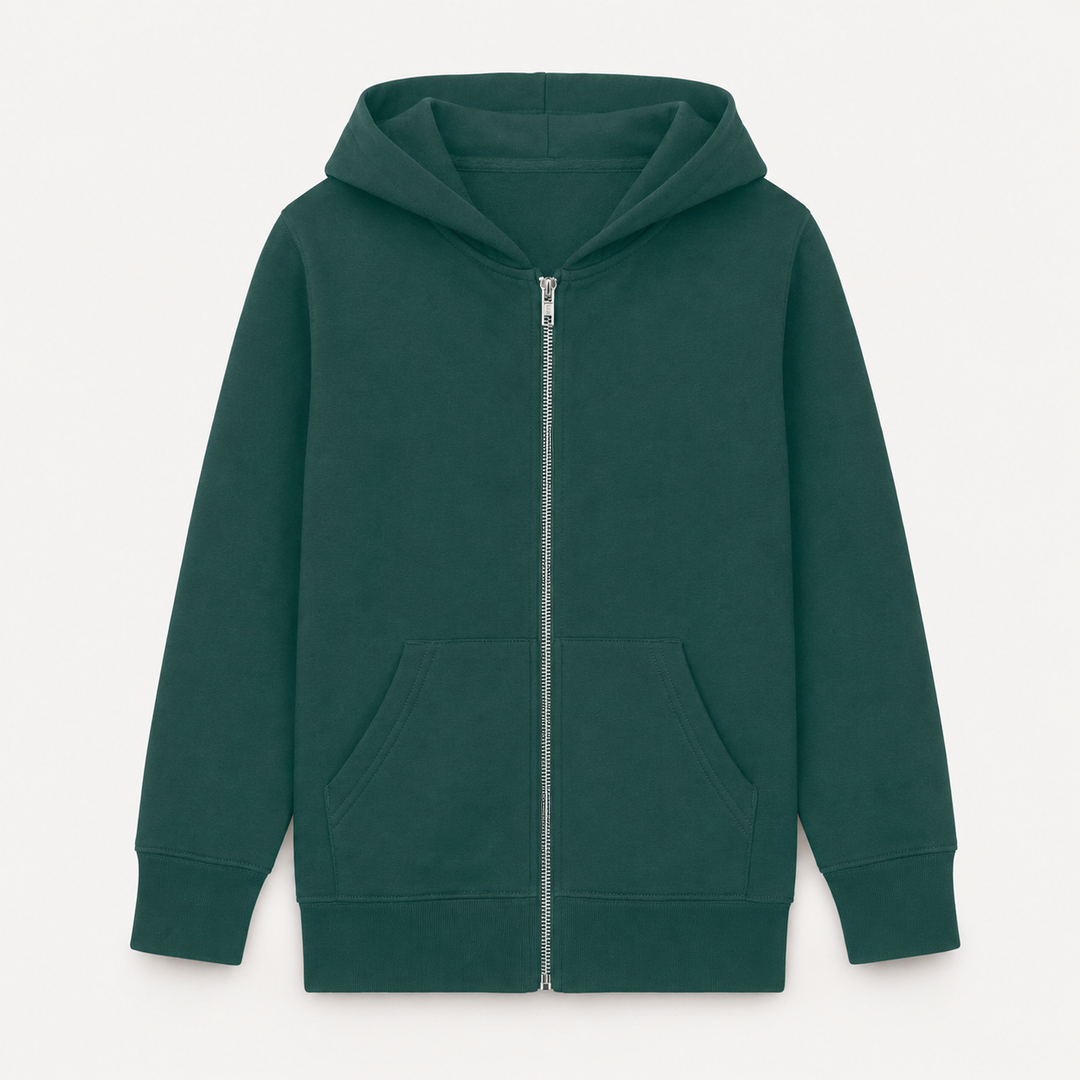 Sitztgut Kinder Zip-Hoodie aus Bio-Baumwolle