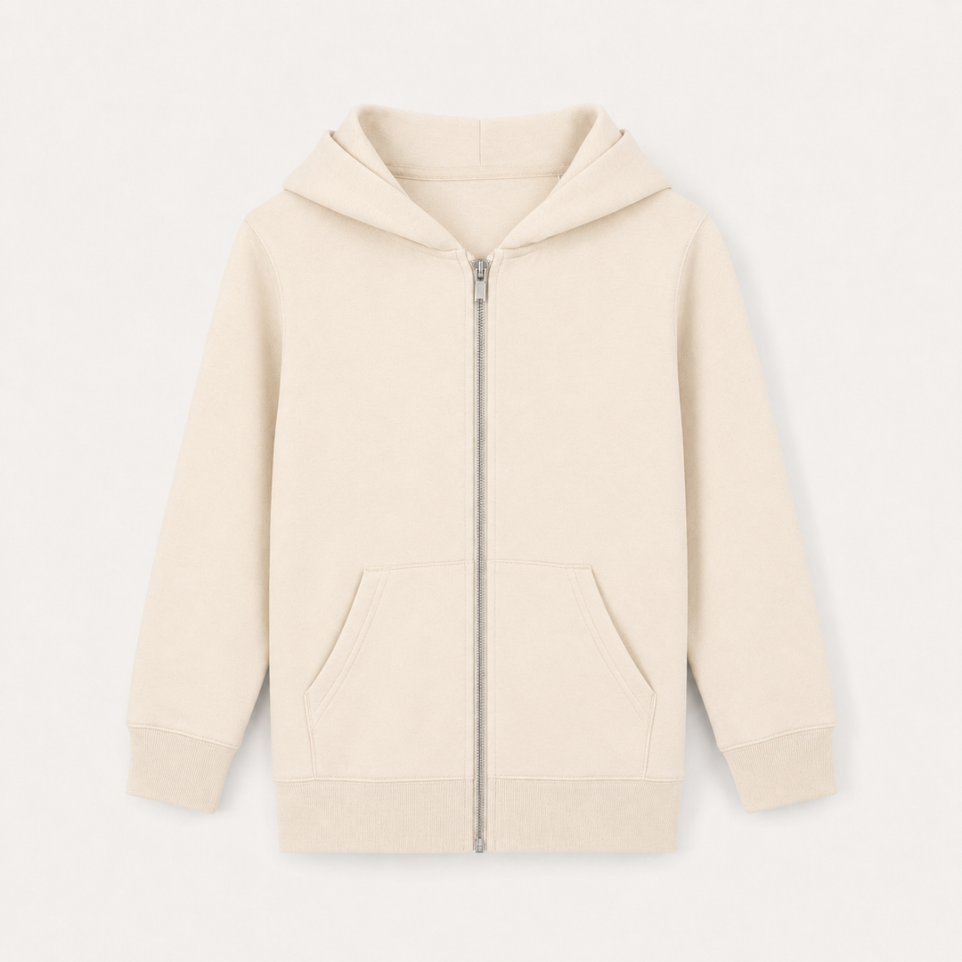 Sitztgut Kinder Zip-Hoodie aus Bio-Baumwolle