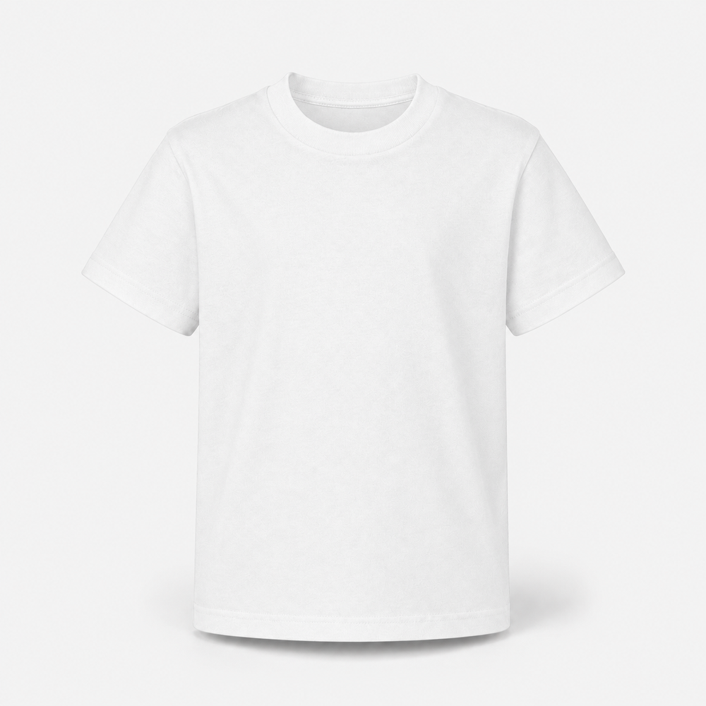 Sitztgut Kinder T-Shirt aus Bio-Baumwolle in Weiß – Vorderansicht