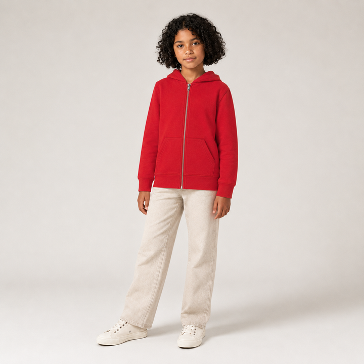 Sitztgut Kinder Zip-Hoodie aus Bio-Baumwolle