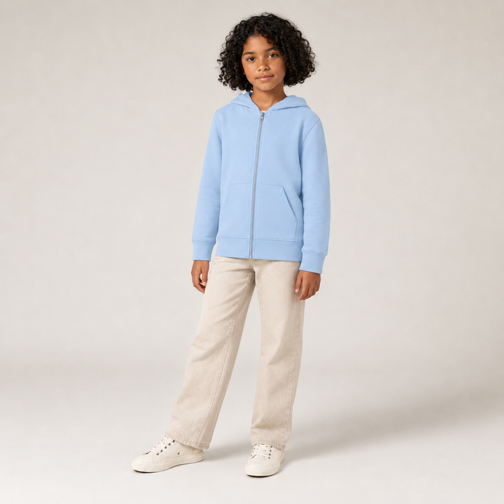 Sitztgut Kinder Zip-Hoodie aus Bio-Baumwolle