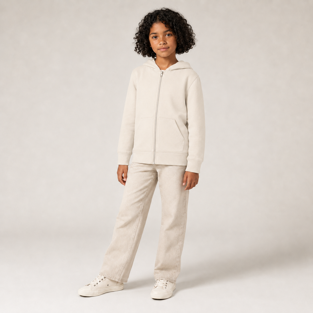 Sitztgut Kinder Zip-Hoodie aus Bio-Baumwolle