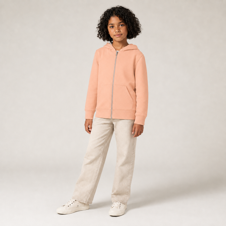Sitztgut Kinder Zip-Hoodie aus Bio-Baumwolle