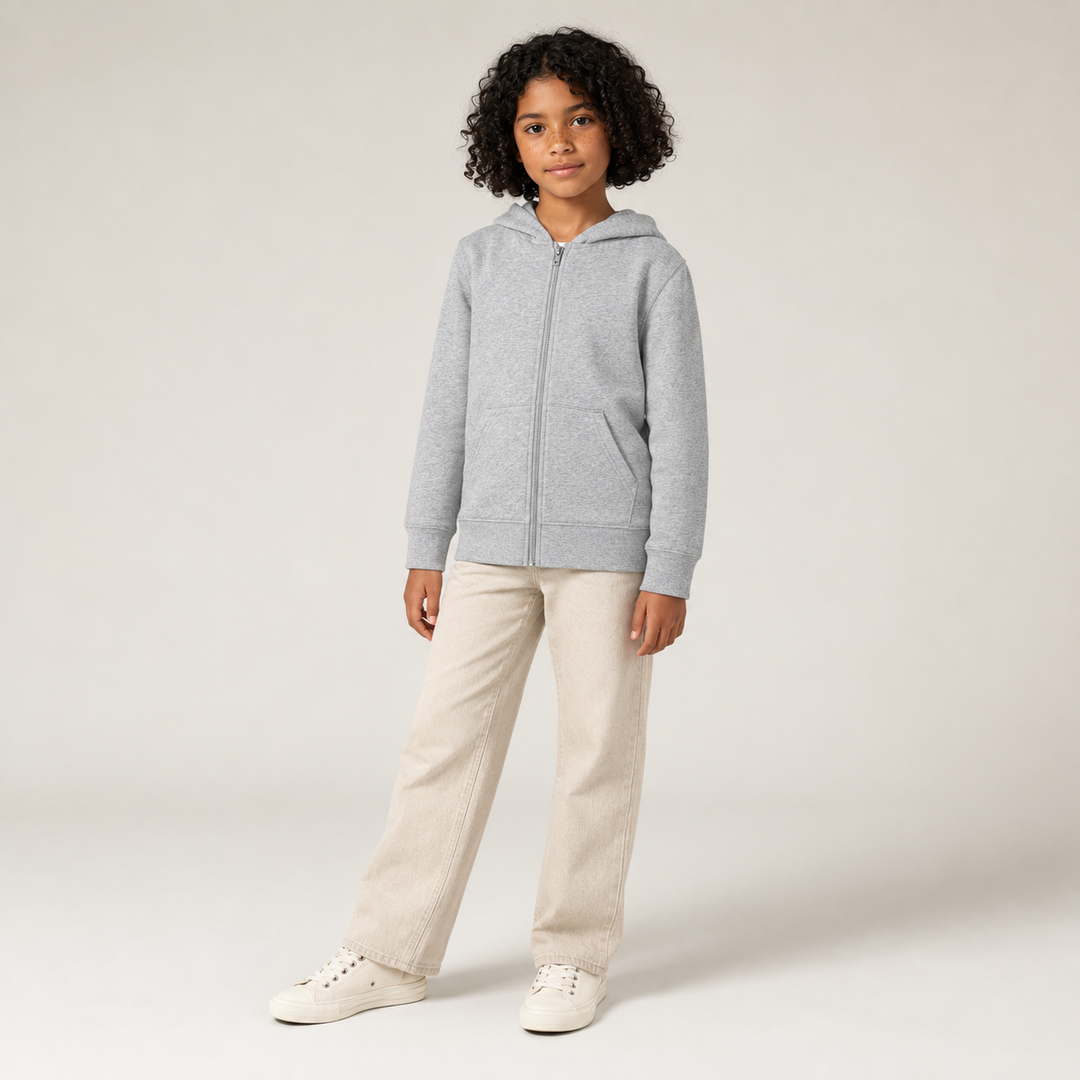 Sitztgut Kinder Zip-Hoodie aus Bio-Baumwolle