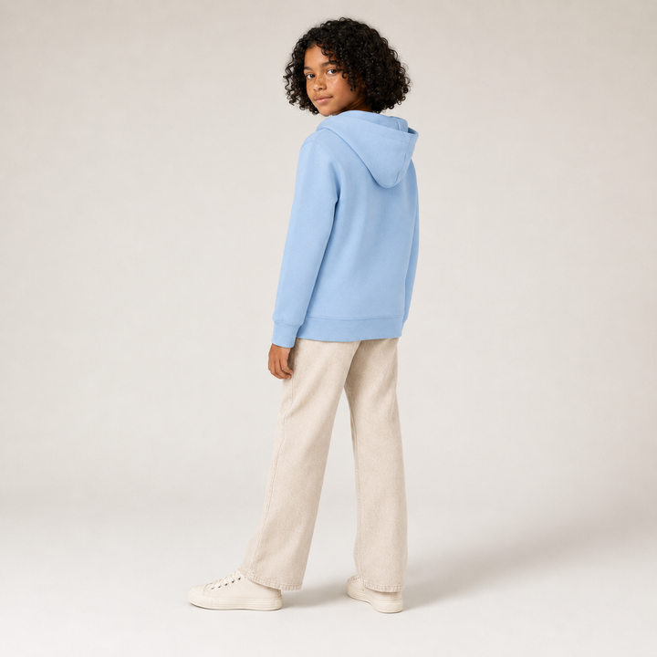 Sitztgut Kinder Zip-Hoodie aus Bio-Baumwolle