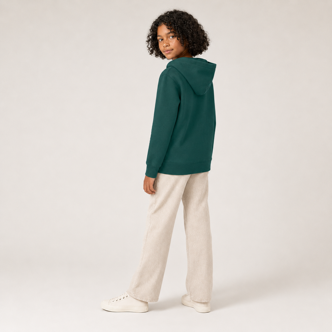 Sitztgut Kinder Zip-Hoodie aus Bio-Baumwolle