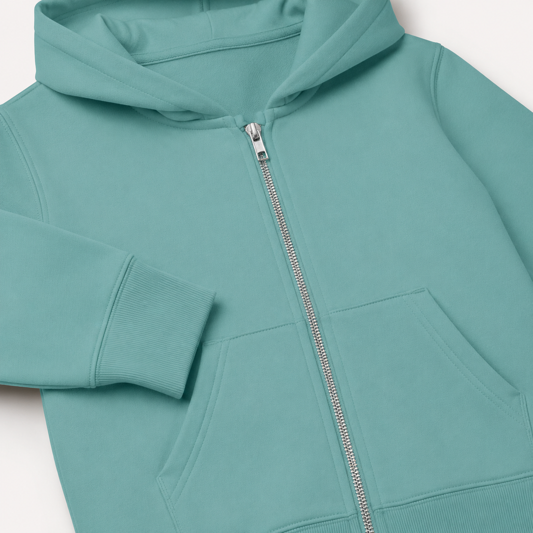 Sitztgut Kinder Zip-Hoodie aus Bio-Baumwolle