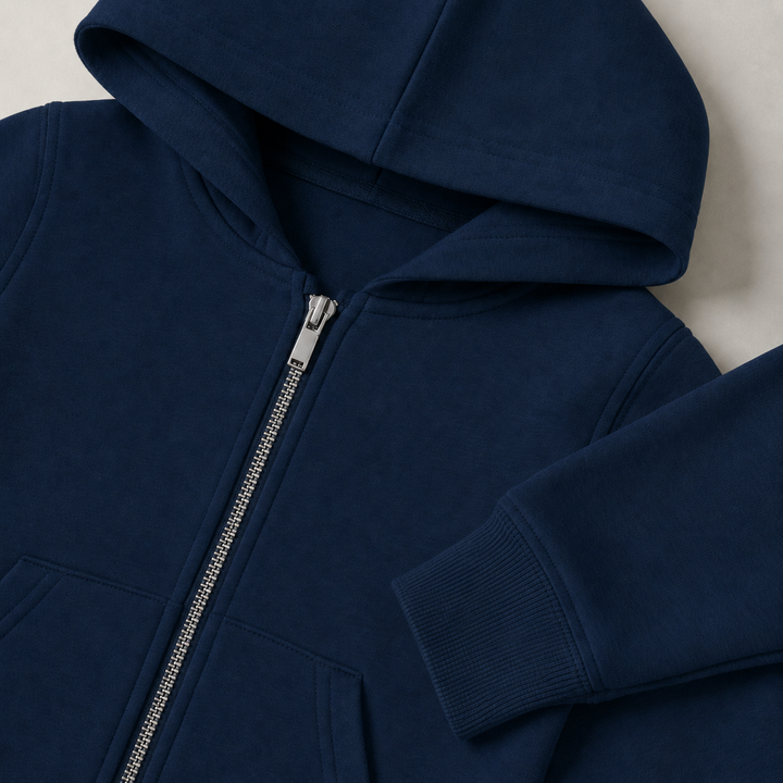 Sitztgut Kinder Zip-Hoodie aus Bio-Baumwolle
