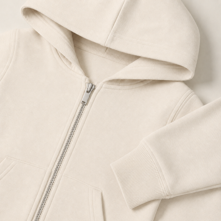 Sitztgut Kinder Zip-Hoodie aus Bio-Baumwolle