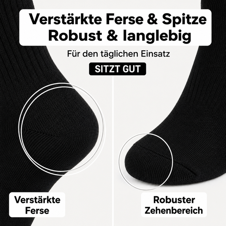 Sitztgut Herren Socken Kurz | Hochwertig | Bequem