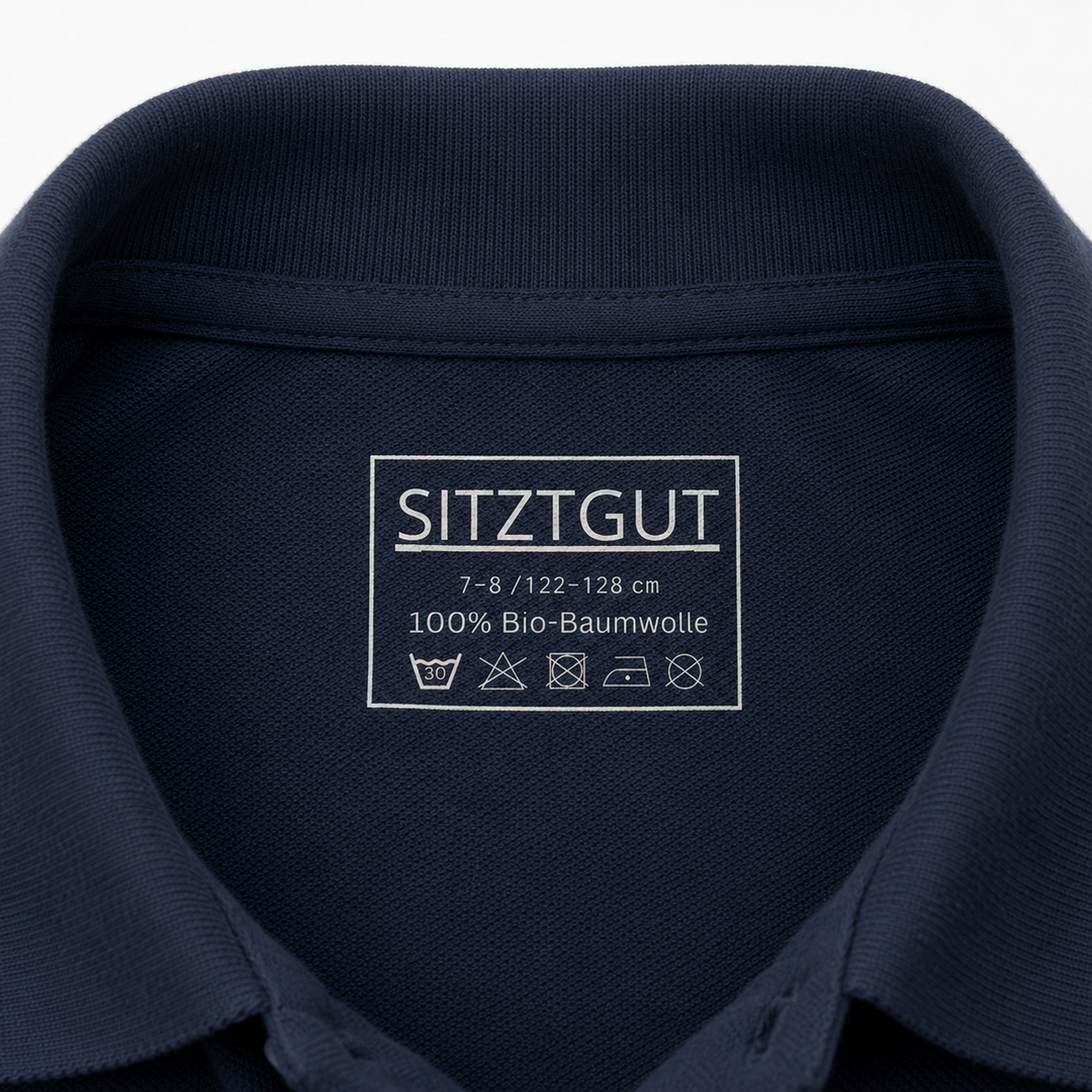 Sitztgut Kinder Polo-Shirt aus Bio-Baumwolle