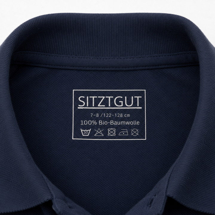 Sitztgut Kinder Polo-Shirt aus Bio-Baumwolle