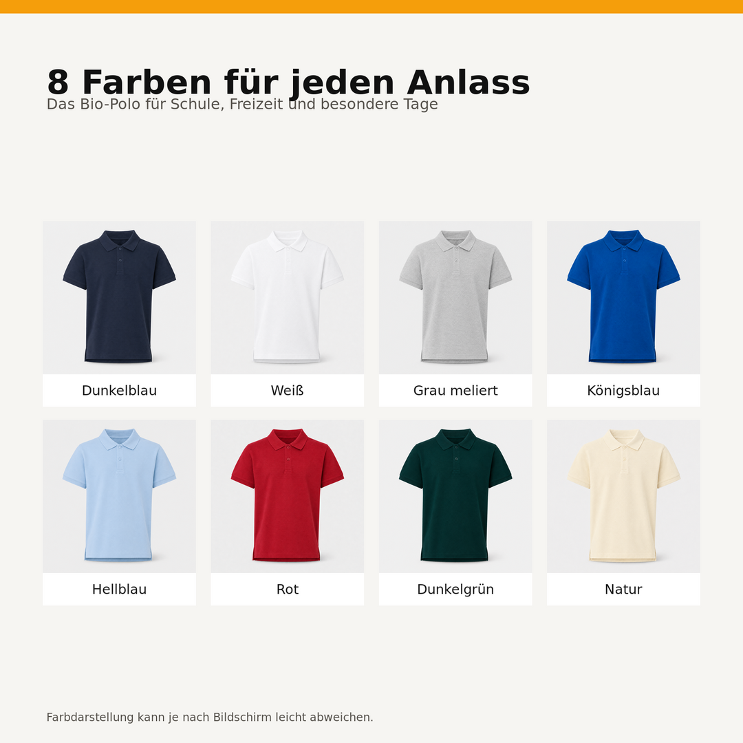 Sitztgut Kinder Polo-Shirt aus Bio-Baumwolle
