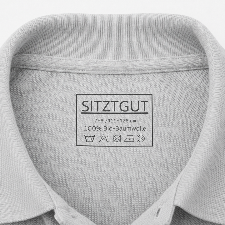 Sitztgut Kinder Polo-Shirt aus Bio-Baumwolle