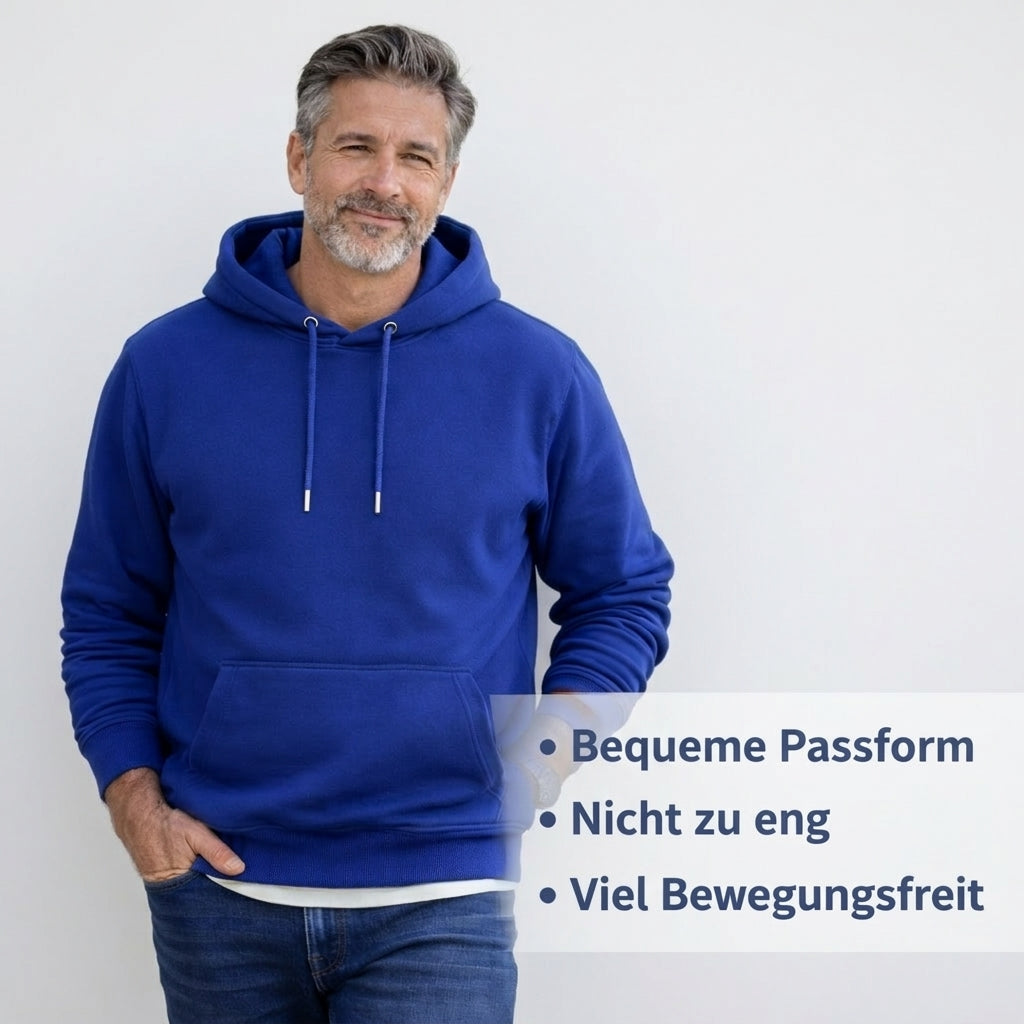 Der Sitztgut Hoodie aus Bio-Baumwolle