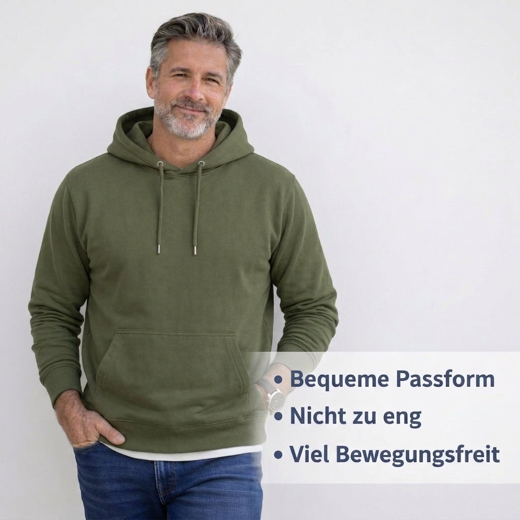 Der Sitztgut Hoodie aus Bio-Baumwolle