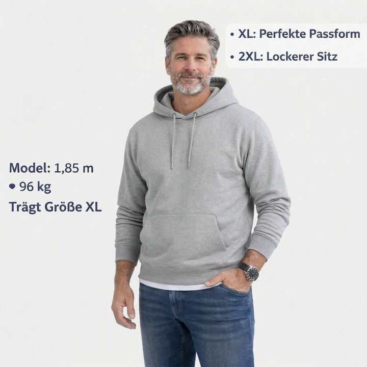 Der Sitztgut Hoodie aus Bio-Baumwolle