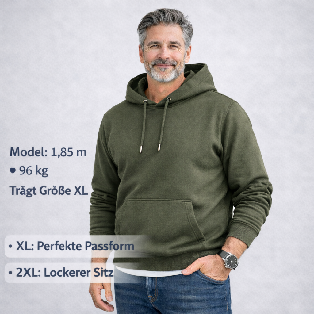 Der Sitztgut Hoodie aus Bio-Baumwolle