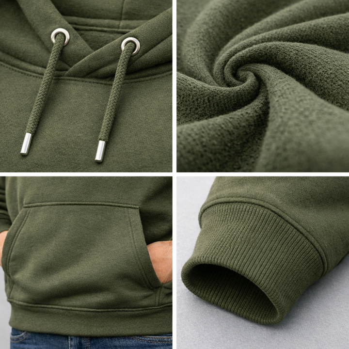 Der Sitztgut Hoodie aus Bio-Baumwolle