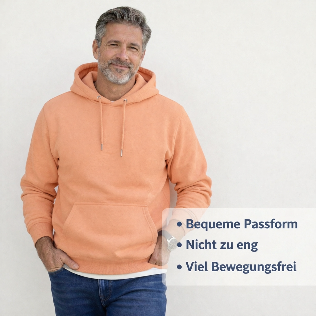 Der Sitztgut Hoodie aus Bio-Baumwolle