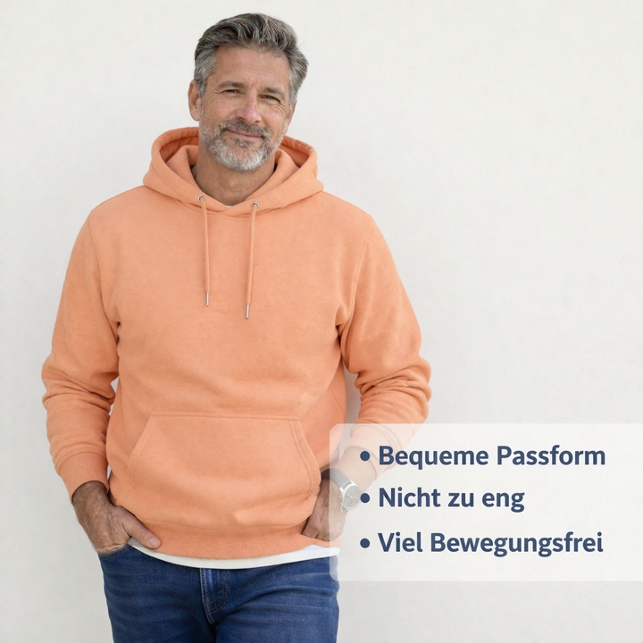Der Sitztgut Hoodie aus Bio-Baumwolle