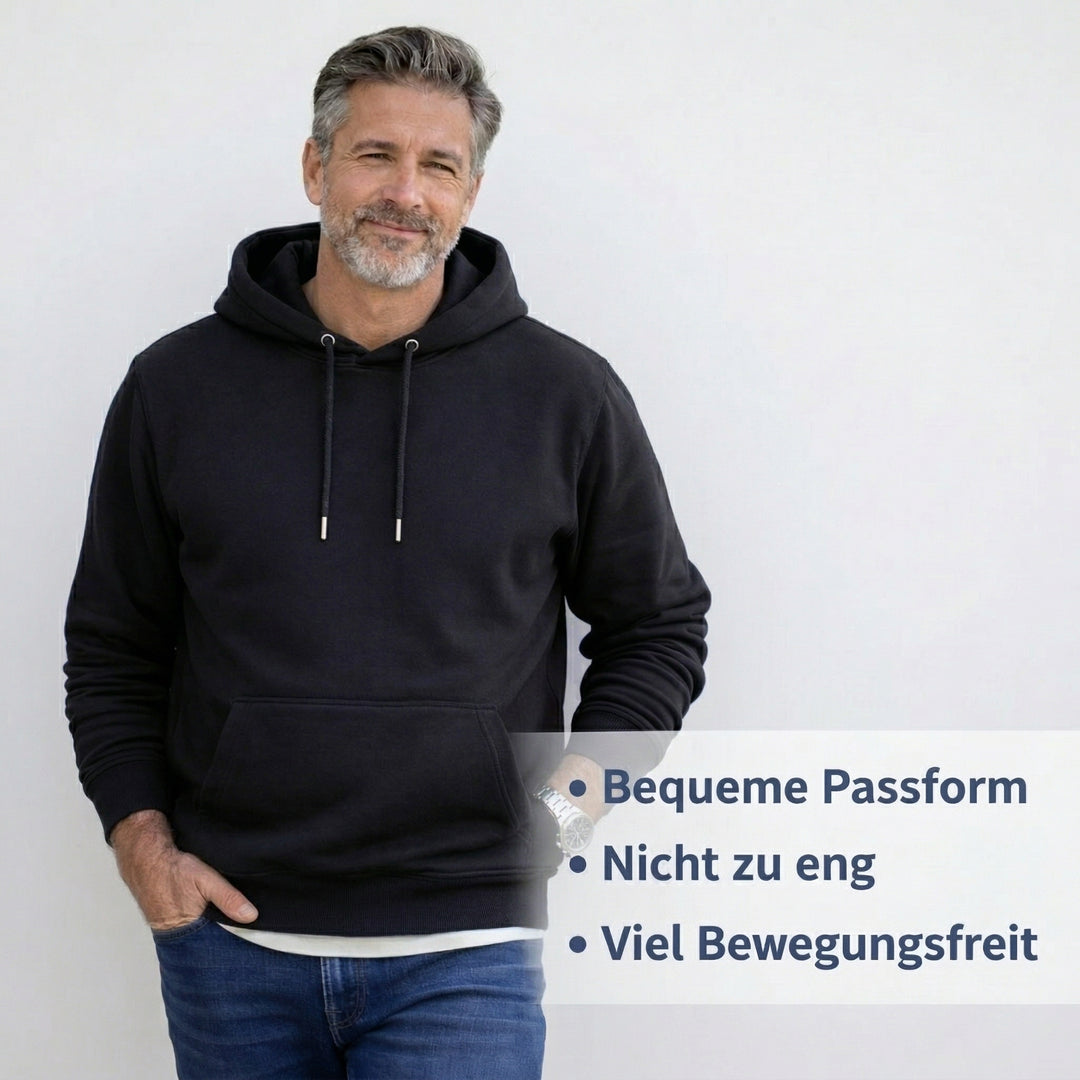 Der Sitztgut Hoodie aus Bio-Baumwolle
