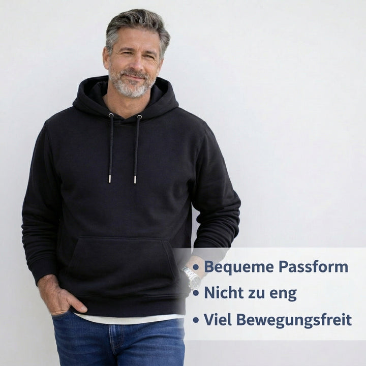 Der Sitztgut Hoodie aus Bio-Baumwolle