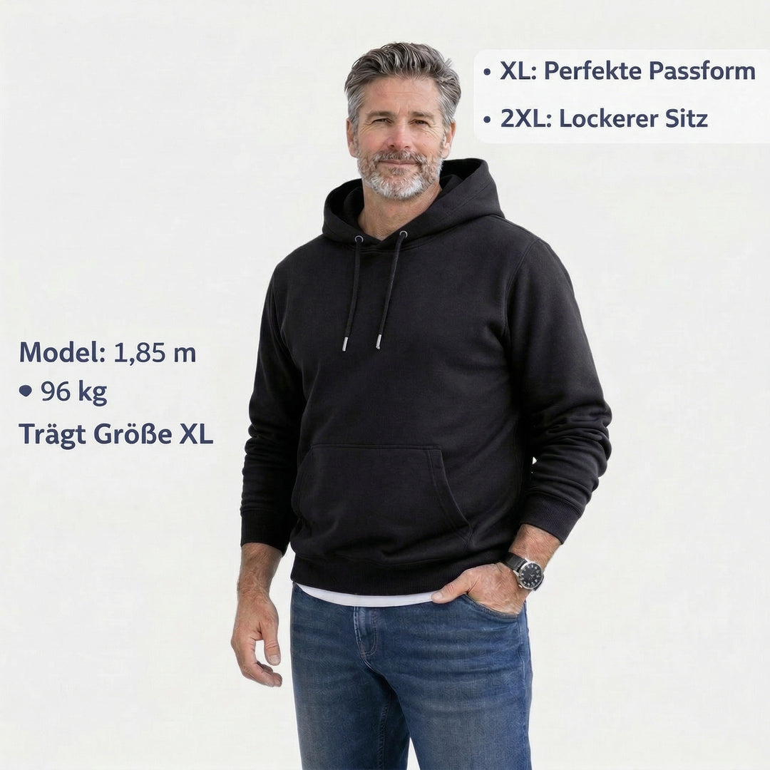 Der Sitztgut Hoodie aus Bio-Baumwolle