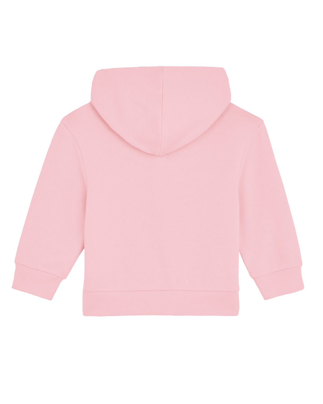 Baby Zip-Hoodie in Rosa – Rückansicht