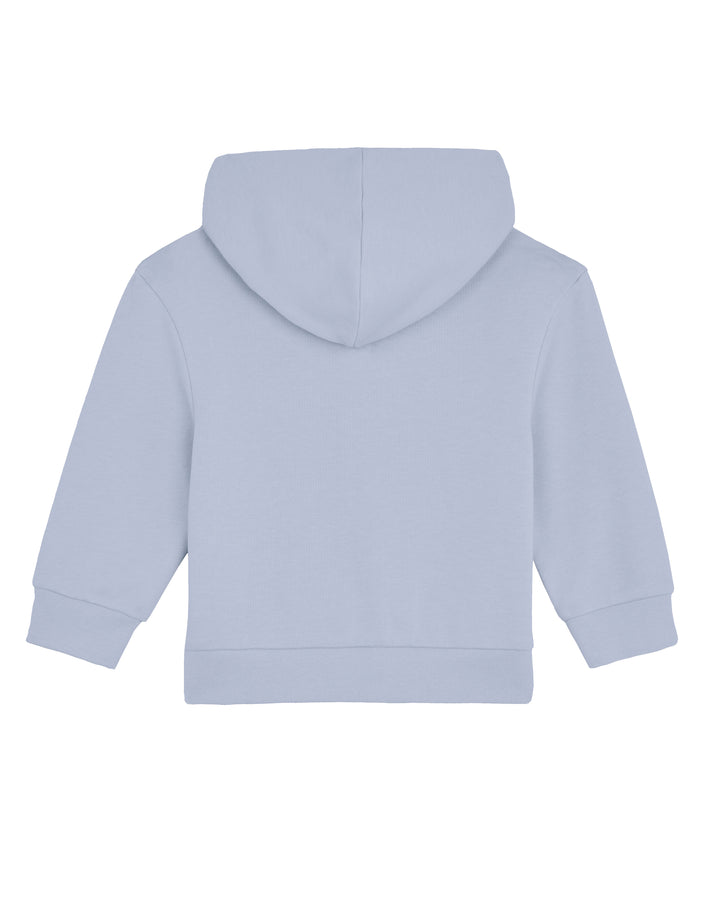 Baby Zip-Hoodie in Hellblau – Rückansicht