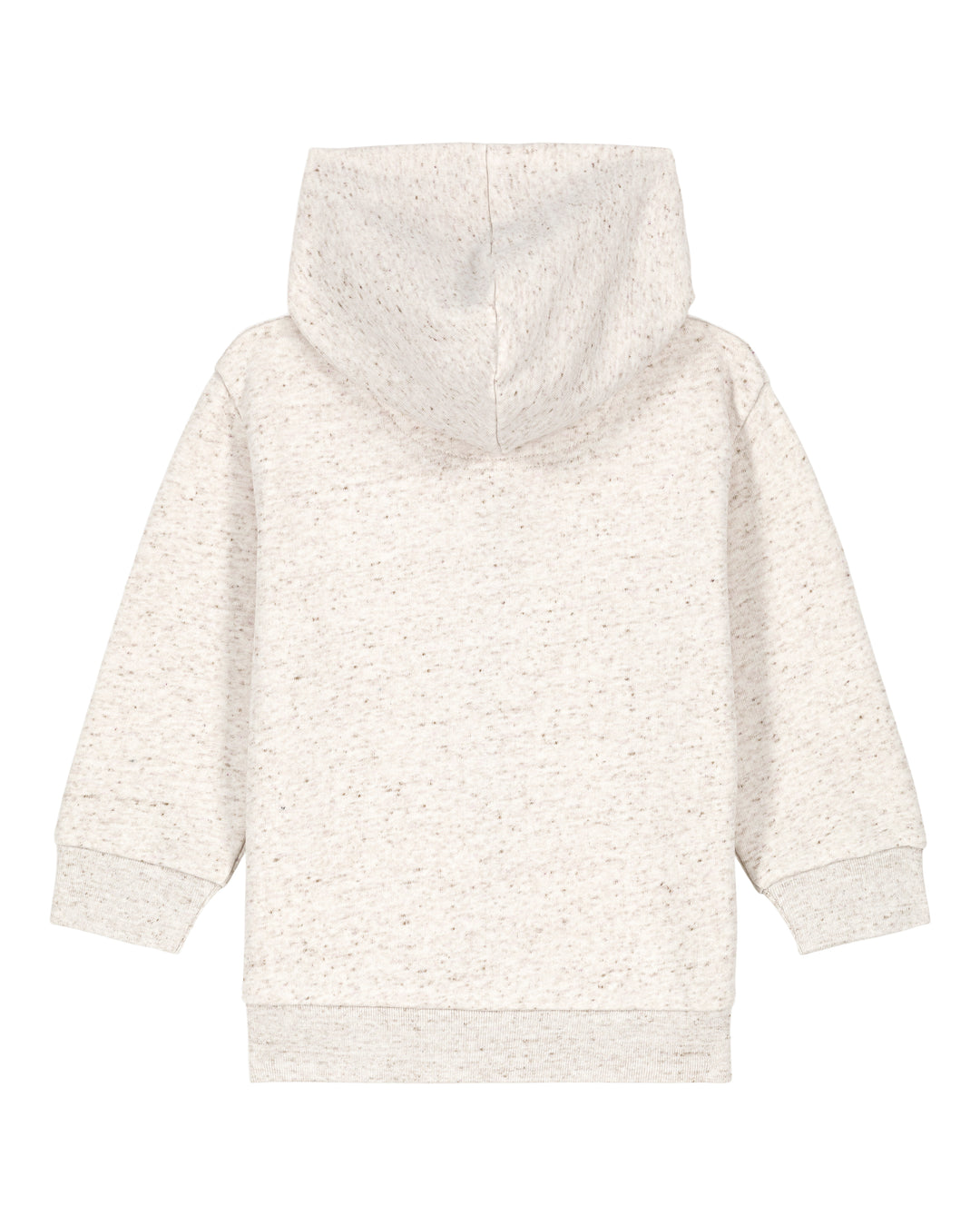Baby Zip-Hoodie in Hellgrau – Rückansicht