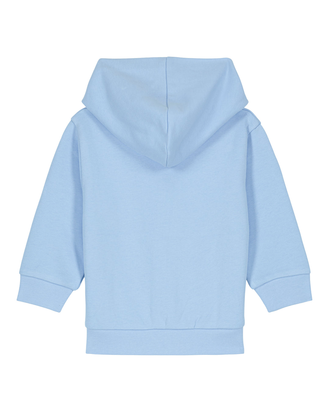 Baby Zip-Hoodie in Jeansblau – Rückansicht