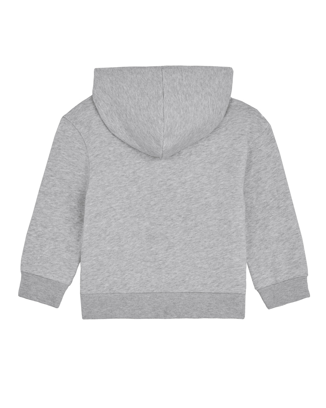 Baby Zip-Hoodie in Grau – Rückansicht