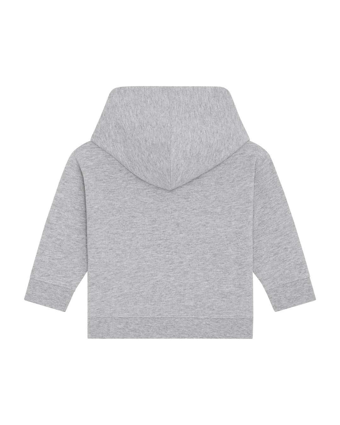 Baby Hoodie in Grau – Rückansicht