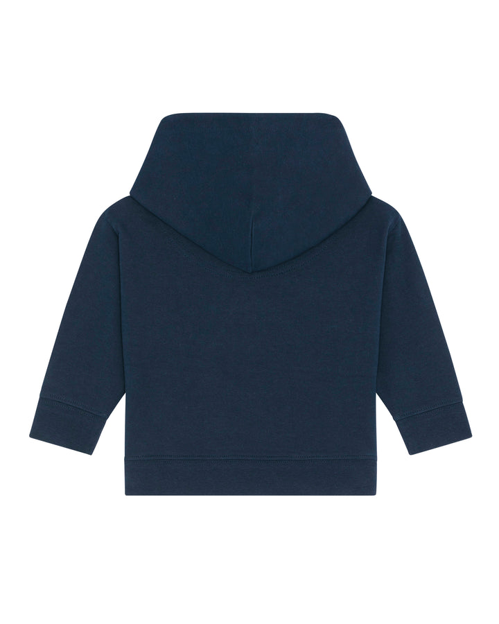 Baby Hoodie in Navy – Rückansicht