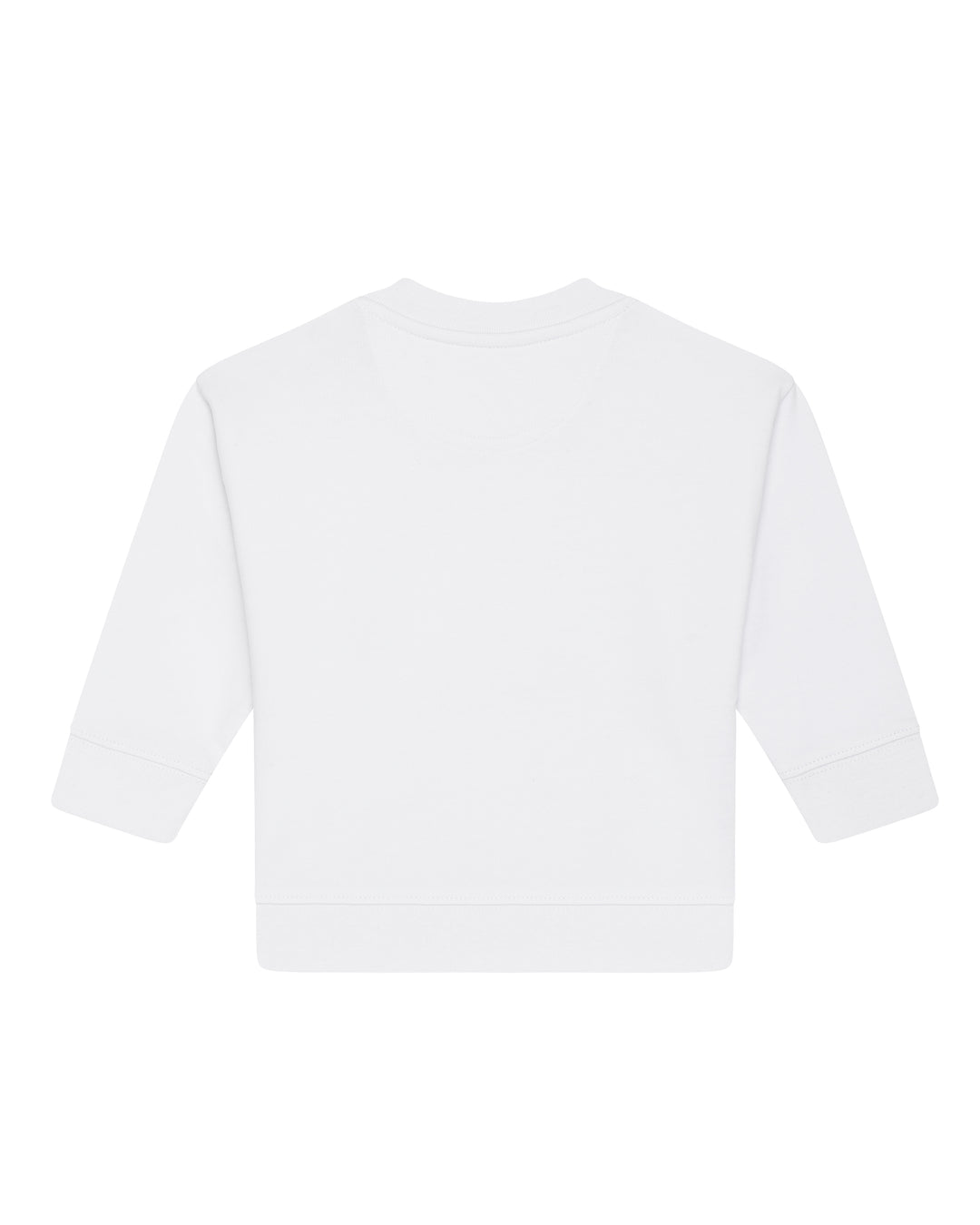 Baby Sweatshirt in Weiß – Rückansicht