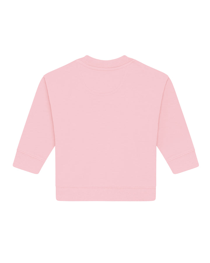 Baby Sweatshirt in Rosa – Rückansicht