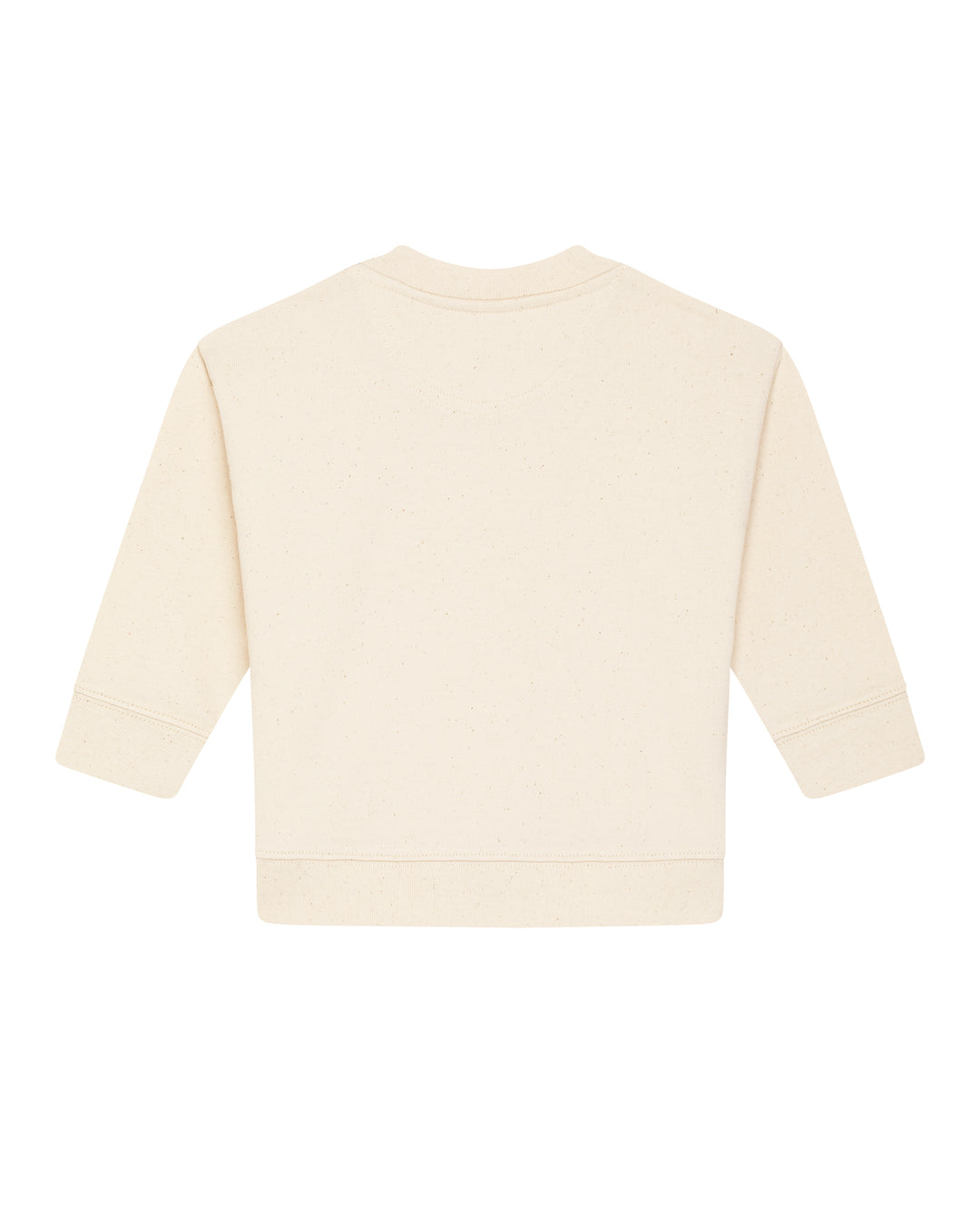 Baby Sweatshirt in Natur – Rückansicht