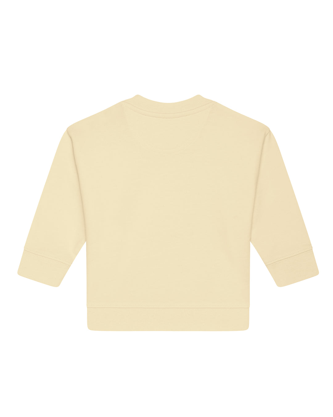 Baby Sweatshirt in Buttergelb – Rückansicht