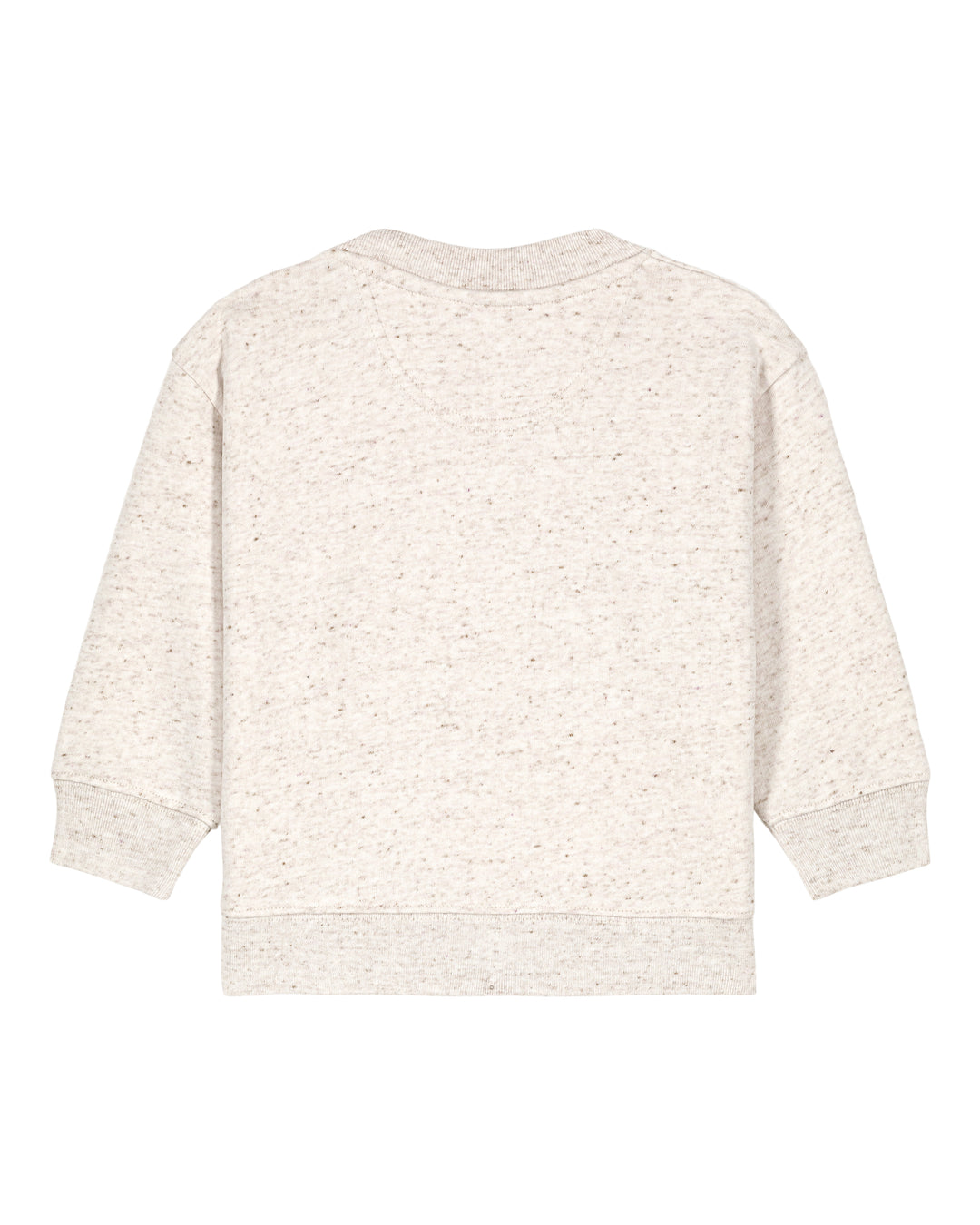Baby Sweatshirt in Hellgrau – Rückansicht