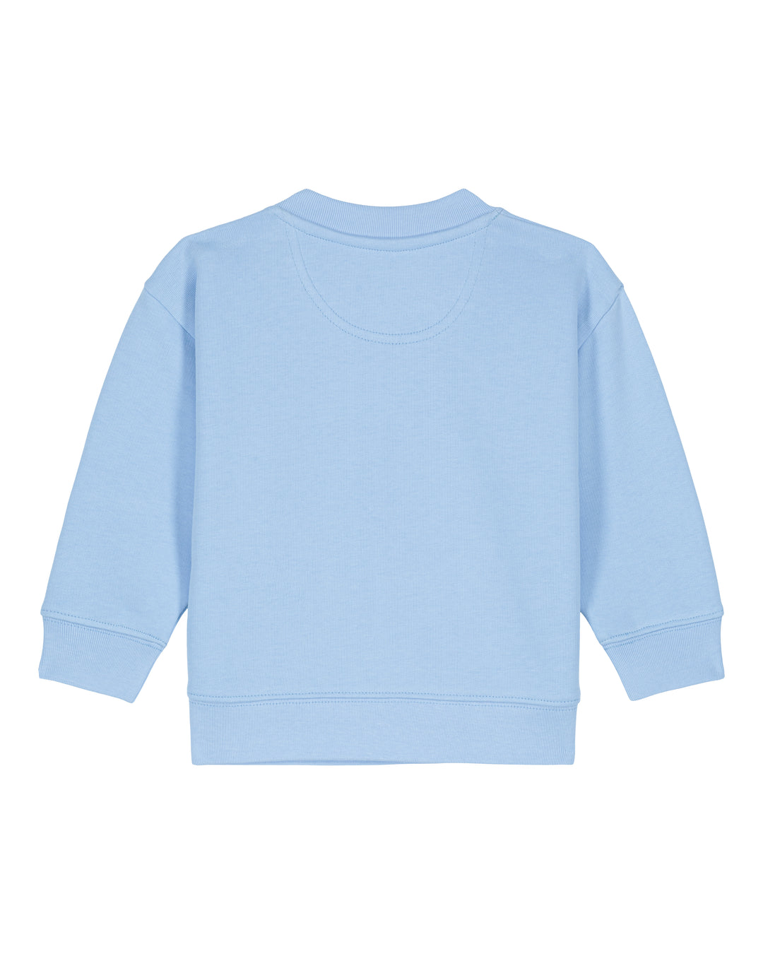 Baby Sweatshirt in Jeansblau – Rückansicht