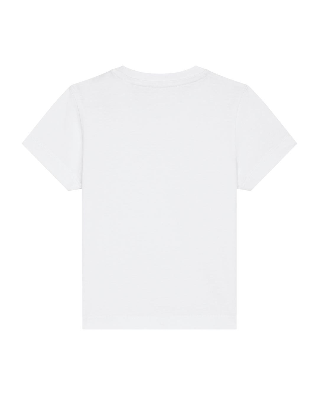 Baby T-Shirt in Weiß – Rückansicht