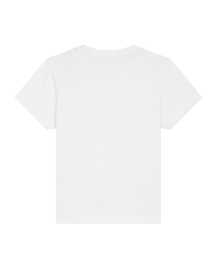 Baby T-Shirt in Weiß – Rückansicht
