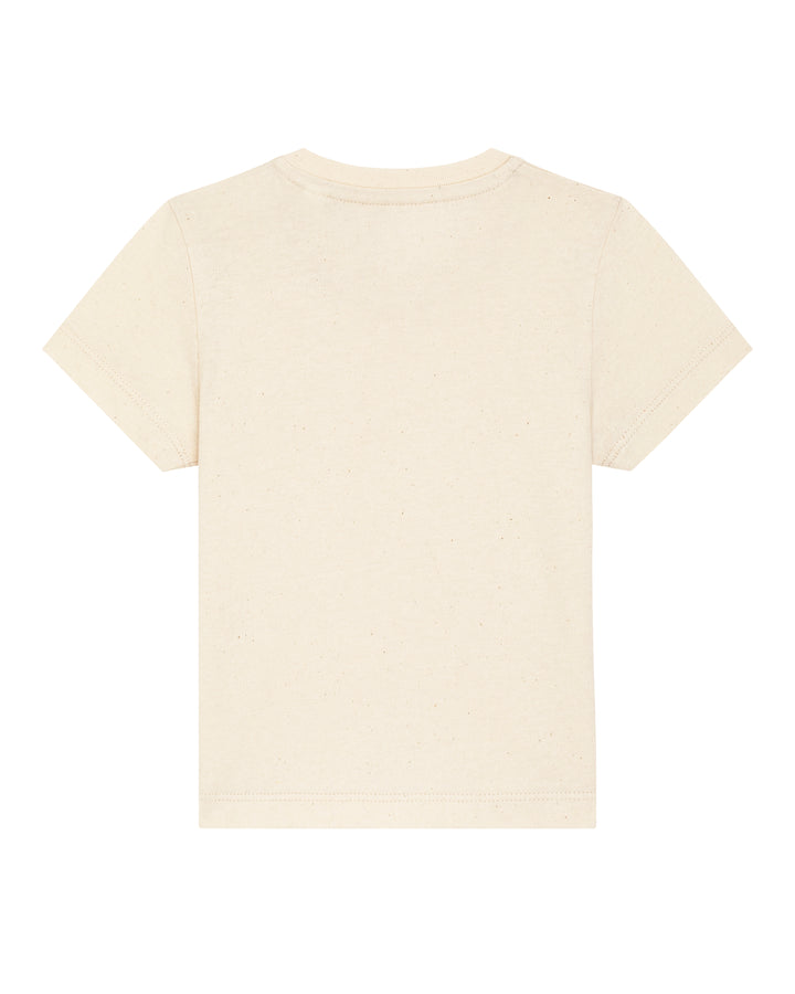 Baby T-Shirt in Natur – Rückansicht